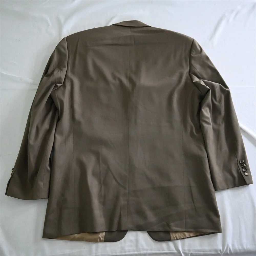 Vtg Hugo‎ Boss 44R Green USA Made Einstein/Sigma Old Money Sport Coat Jacket